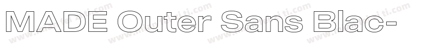 MADE Outer Sans Blac字体转换